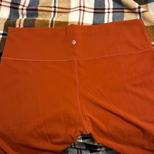 lululemon athletica Orange Leggings Sz 20